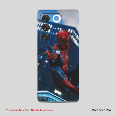 VYBE The Smart Choice Vivo V27 Pro Spiderman Mobile Skin Mobile Skin(French Grey A37)