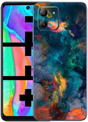 FCS Infinix Hot 11 Printed Back Skin Mobile Skin(Smoke Skin)