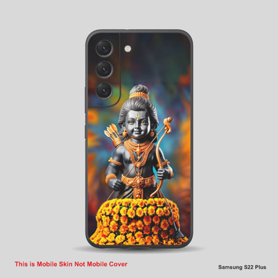 VYBE The Smart Choice Samsung S22 Plus Shree Ram Embossed Mobile Skin(Multicolor601)