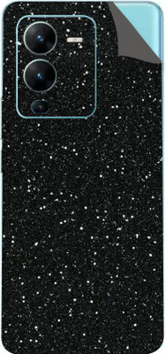 BugguSkin VIVO V25 PRO 5G, vivo v25 pro 5g Mobile Skin(Ultra Super Black Glitter Skin With High Matte Finish.)