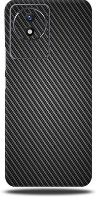 Mclaxa VIVO Y02 4G, Black Carbon Fibre For Vivo Y 02 4g, vivo y02 4g Mobile Skin(Black Carbon Fibre (Mobile Skin With camera protector (Back + Camera + Side))