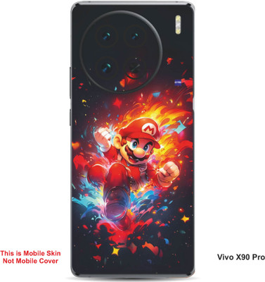 VYBE The Smart Choice Vivo X90 Pro Super Mario Embossed Mobile Skin(Lava Red B15)
