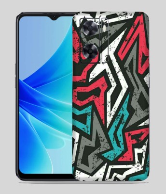 SkinoMania Oppo A57 Mobile Skin(Multicolor Abstract-Mad-Angle)