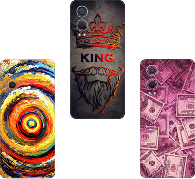 wrap craft REALME C55 COMBO(PACK OF 3)Camera&Back Protector Premium Vinyl Mobile Skin(Multicolor)