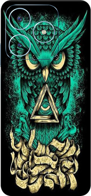 SkinoMania Realme Narzo N63 5G Mobile Skin(Angry Owl Multicolor Mobile Skin)