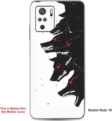 VYBE The Smart Choice Redmi Note 10 Wolf Embossed Mobile Skin(Ceramic White 19)