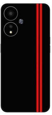 Vcare GadGets A59 (5G) Mobile Skin(Red & Black)