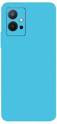 TJ CREATION Vivo T1 5G, vivo t1 5g Mobile Skin(Ultra Super Lightblue Matte Skin With High Matte Finish.)