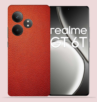 OggyBaba Realme GT 6T 5g Mobile Skin(Red Leather)