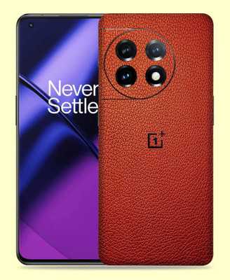 WeCre8 Skin's Oneplus 11R 5G Mobile Skin(Leather Red Mobile Skin)
