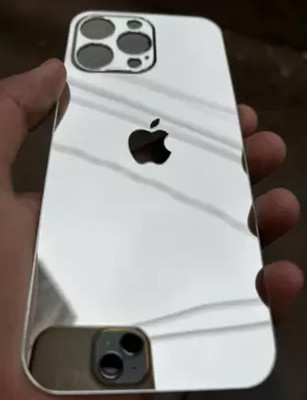 MOBIZONE IPHONE 13 PRO MAX SILVER MIRROR BACK PANNEL Mobile Skin(Silver)