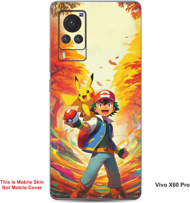 VYBE The Smart Choice Vivo X60 Pro Pokemon Embossed Mobile Skin(Oasis B19)