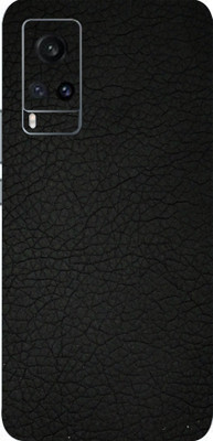 BUGGU Vivo X60 Pro, vivo x60 pro Mobile Skin(Ultra Super Black Leather Skin With High Matte Finish., Mobile Skin (Back+Side+Camera))