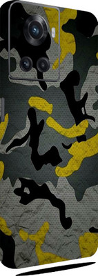 BUGGU OnePlus 10R 5G Mobile Skin(Ultra Super Camouflage Military Yellow Skin With High Mattte Finish.)