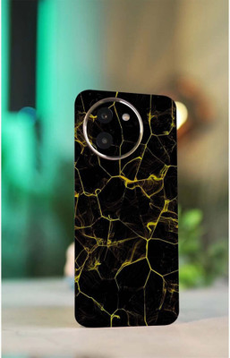 BUGGU Vivo T3x 5G Mobile Skin(Ultra Super Coal Black Leather Skin With High Mattte Finish.......)