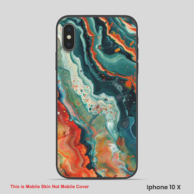 VYBE The Smart Choice iPhone 10X ART Mobile Skin(Multi color SKI D36)