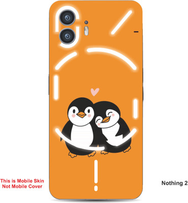 VYBE The Smart Choice Nothing 2 Penguin Embossed Mobile Skin(Fire Orange A2)