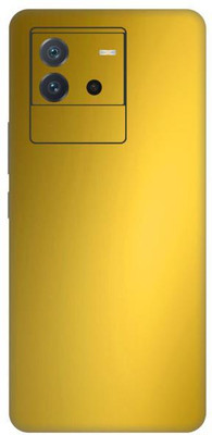 Vcare GadGets iQOO Neo 6 5G Metallic Gold Shining Back Side Premium Mobile Skin(Metallic Gold Shining)