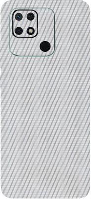 TJ CREATION REDMI 10C Mobile Skin(Silver Carbon Fiber Skin With High Matte Finish.)