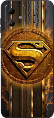 mehra Moto G14 Superman LOGO 3D Premium Full Back & Side Coverage Theme Mobile Skin(Multicolor)