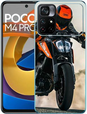 FCS Poco M4 Pro 5G Printed Back skin Mobile Skin(Sports Bike Skin)