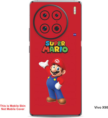 VYBE The Smart Choice Vivo X90 Super Mario Embossed Mobile Skin(Engine Red B14)