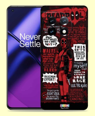 WeCre8 Skin's Oneplus 11R 5G Mobile Skin(DeadPool Text Multicolor Mobile Skin)