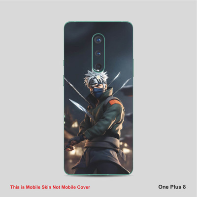 VYBE The Smart Choice One Plus 8 Kakashi Mobile Skin Mobile Skin(Black B12)