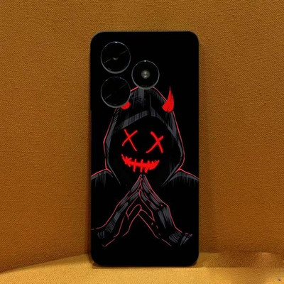 BugguSkin TECNO POP 8 Mobile Skin(Ulltra Super Dark Black Abstract Shape Skin With High Matte Finish., Mobile Skin (Back+Side+Camera))