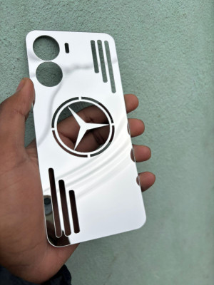 TWUAOP VIVO Y56 5G MIRROR BACK PANNEL ACRYLIC SHEET MERO STAR Mobile Skin(Silver)