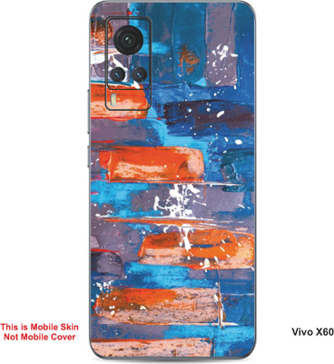 VYBE The Smart Choice Vivo X60 Art Embossed Mobile Skin(Picton Blue 10)