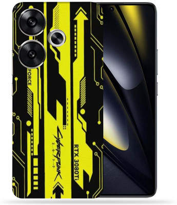 OggyBaba OggyBaba Poco F6 5g Mobile Skin(Cyberpunk Yellow Black)