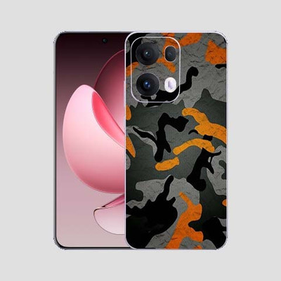 BUGGU OPPO RENO 13 PRO 5G Mobile Skin(ORANGE AND GREY)