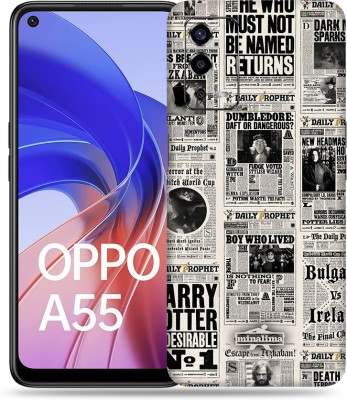 WeCre8 Skin's Oppo A55 Mobile Skin(Harry Potter Paper Multicolor Mobile Skin With Cleaning Wipe)