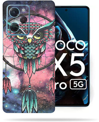 Skinex Xiaomi Poco X5 Pro 5G Pro 5G, Dreamy Owl Mobile Skin(Multicolor Mobile Skin With camera protector (Back + Camera + Side))