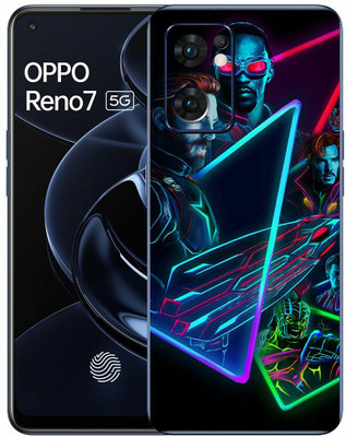 FCS Oppo Reno7 5G Printed Back Skin: Super Hero Mobile Skin(Super Hero Skin)