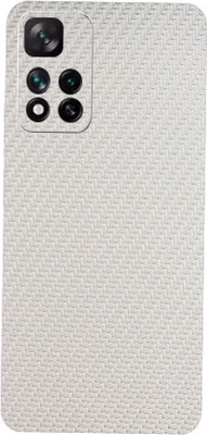 TJ CREATION Xiaomi 11i Hypercharge 5G Mobile Skin(Ultra Super White Carbon Fiber Skin With High Matte Finish.)