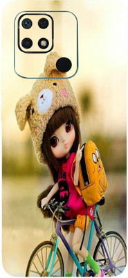 TJ CREATION REDMI 10C Mobile Skin(Cutie Pie Girl Skin With High Matte Finish.)