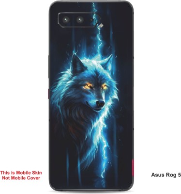 VYBE The Smart Choice Asus Rog 5 Wolf Embossed Mobile Skin(Curious Blue 4)