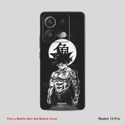 VYBE The Smart Choice Redmi 13 Goku Mobile Skin Mobile Skin(Dark Jungle Black B26)