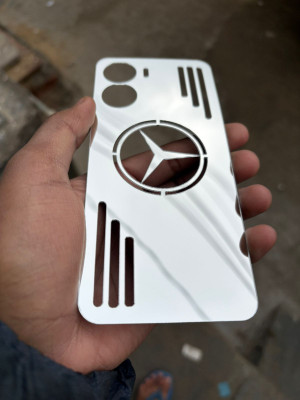 TWUAOP VIVO Y56 5G MIRROR BACK PANNEL ACRYLIC SHEET MERO STAR Mobile Skin(Silver)