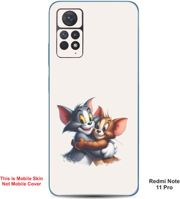 VYBE The Smart Choice Redmi Note 11 Pro Tom & Jerry Embossed Mobile Skin(Soft Peach A1)