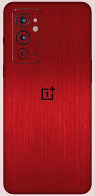 Vcare GadGets One Plus 9 RT 5G Skin Back Side With Camera Protection High Quality Premium Mobile Skin(Brushed Red Dark)