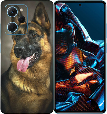 SkinoMania POCO X5 Pro 5G Mobile Skin(Multicolor German-shepherd-dog)