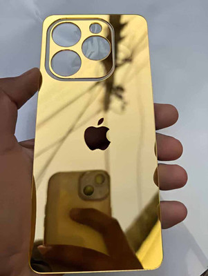 MOKPLZ Tecno Spark 10C BACK PANNEL MIRROR ACRYLIC SHEET Mobile Skin(GOLDEN)