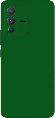 TJ CREATION Vivo V23 5G Mobile Skin(Ultra Super Dark Green Matte Skin With High Matte Finish.)