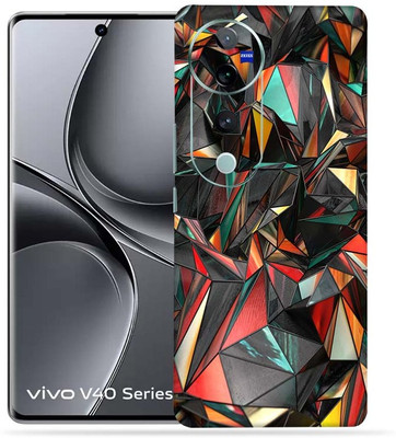 OggyBaba OggyBaba Vivo V40 pro 5g Mobile Skin(Polygon-Red)
