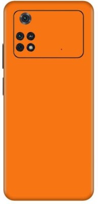 Vcare GadGets Poco M4 Pro Mobile Skin(Orange)