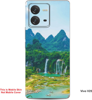 VYBE The Smart Choice Vivo V25 Naturel Mobile Skin(Peacock Green 4)