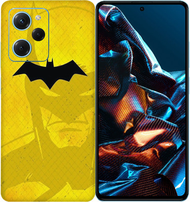 SkinoMania POCO X5 Pro 5G Mobile Skin(Yellow-batman)